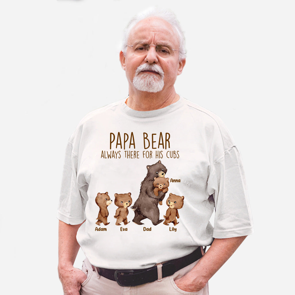 Papa Bear - Gift for dad, grandpa, uncle, brother - Personalized T-shirt And Hoodie
