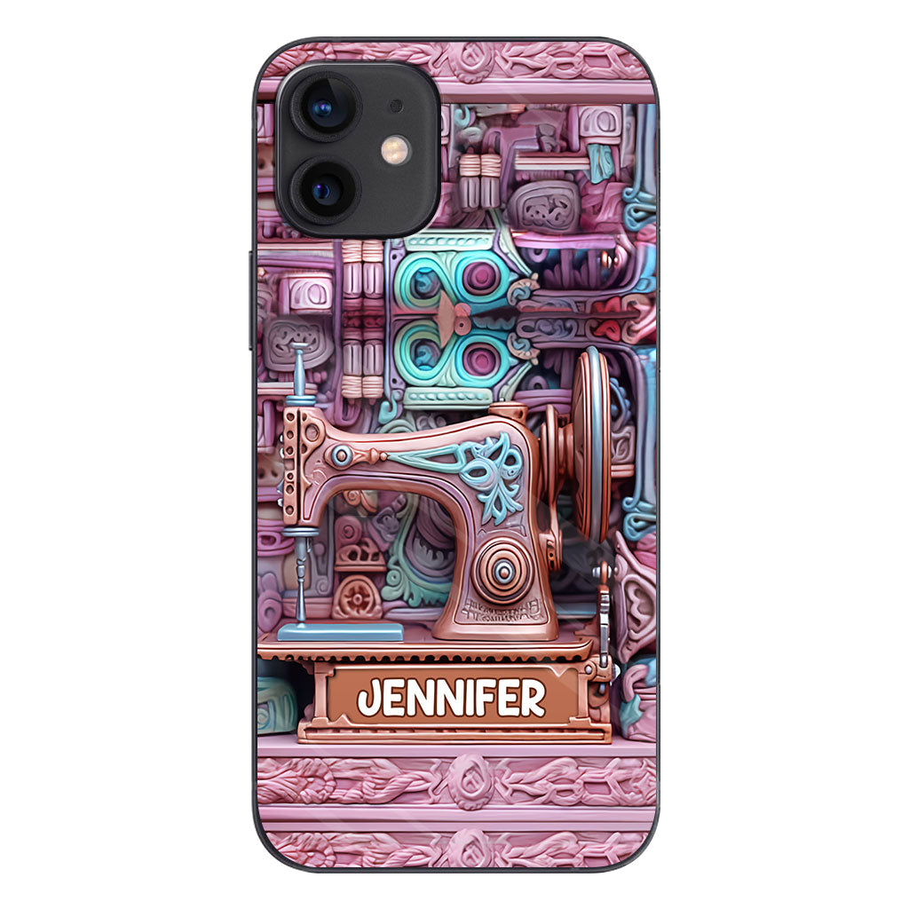 Love Sewing - Personalized Sewing Phone Case