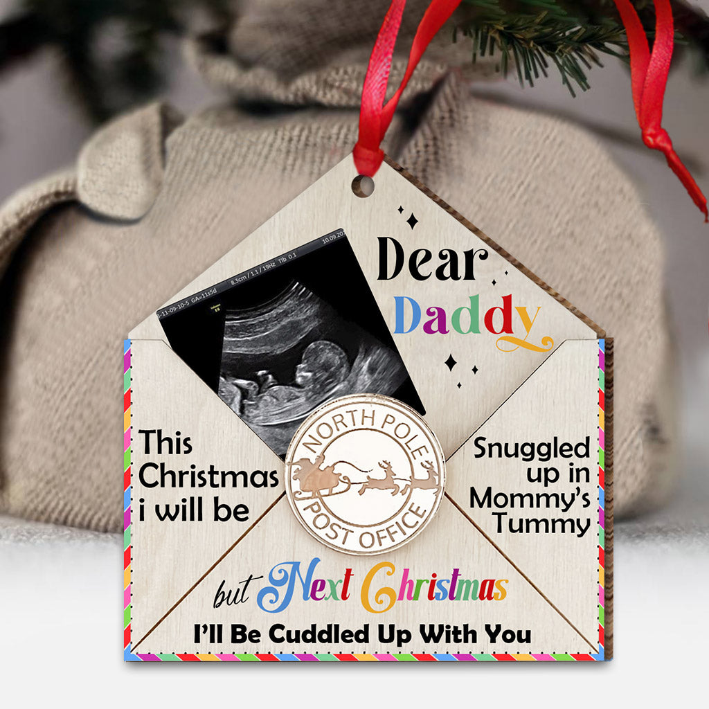 I’ll Be Cuddled Up With You - Personalized Pregnancy Ornament