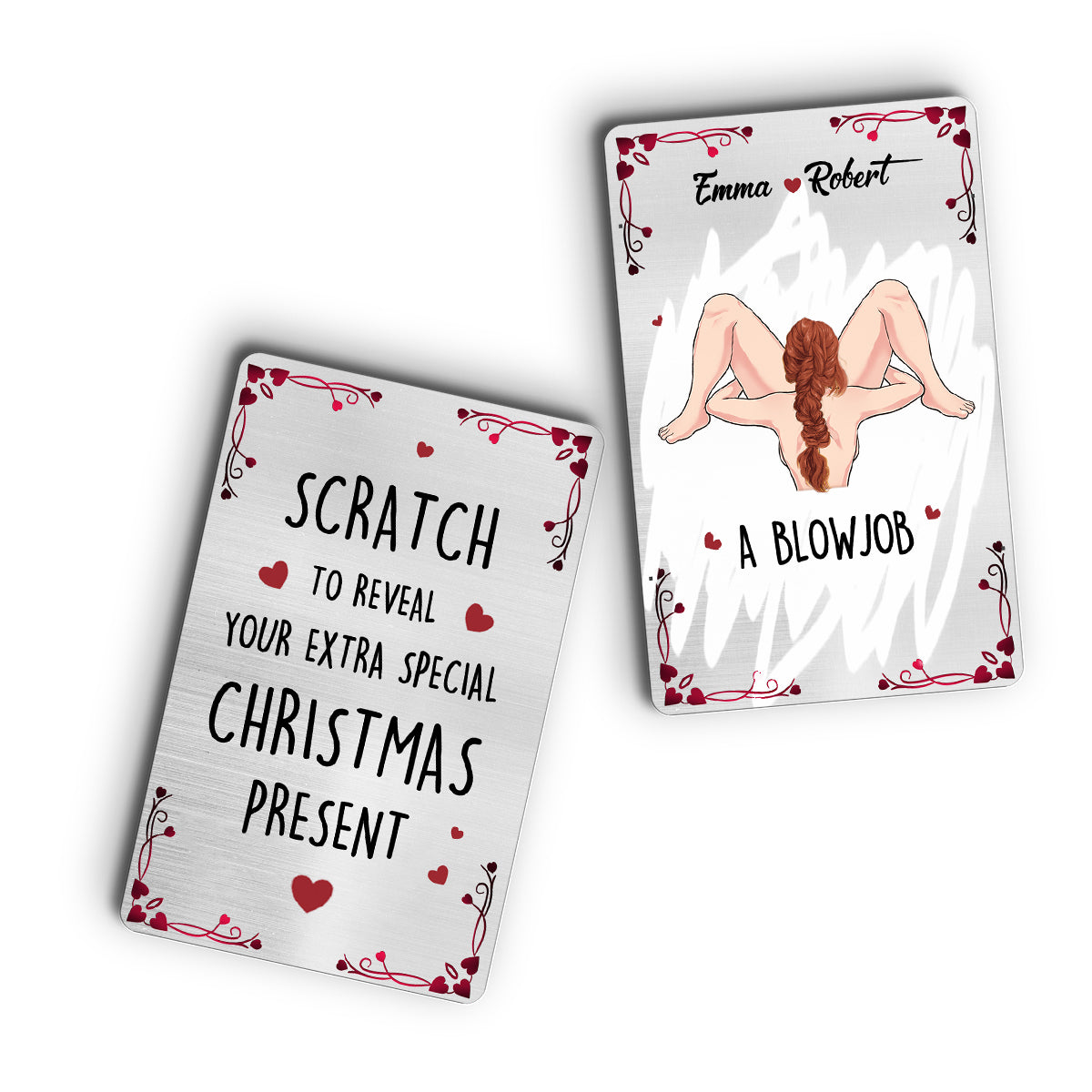 Scratch To Reveal - Personalized Couple Wallet Insert Card