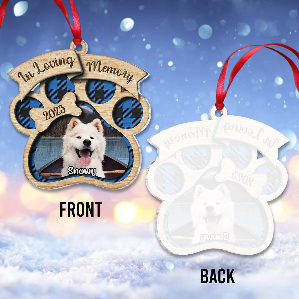 In Loving Memory - Personalized Dog Ornament