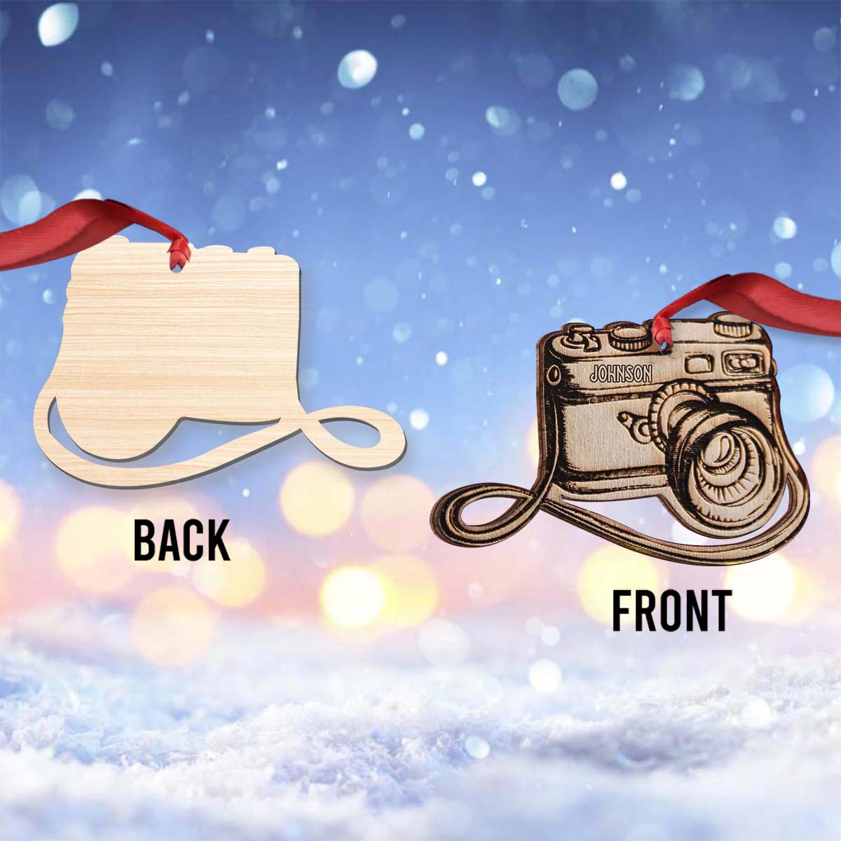 Camera - Personalized Photography Ornament
