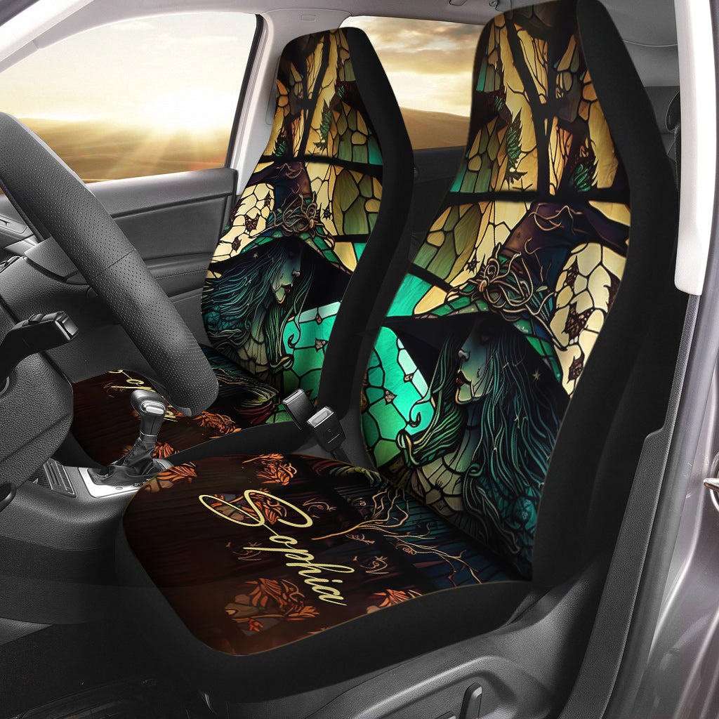 Mysterious Witch - Personalized Witch Seat Covers