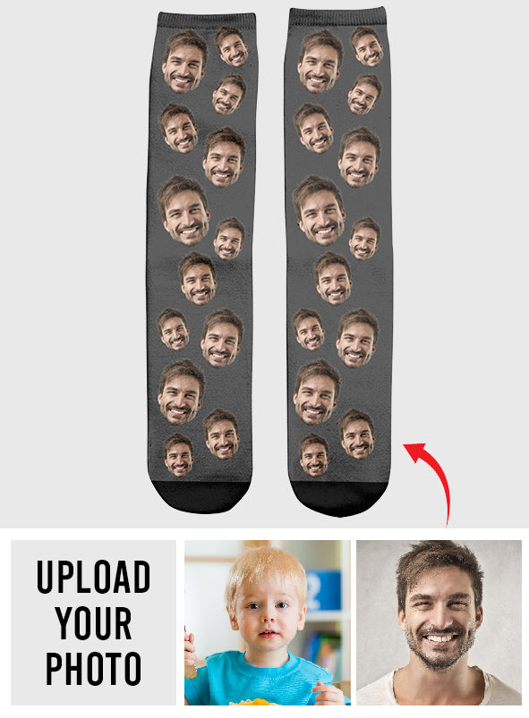 Individuell gestaltete Socken für Stiefväter