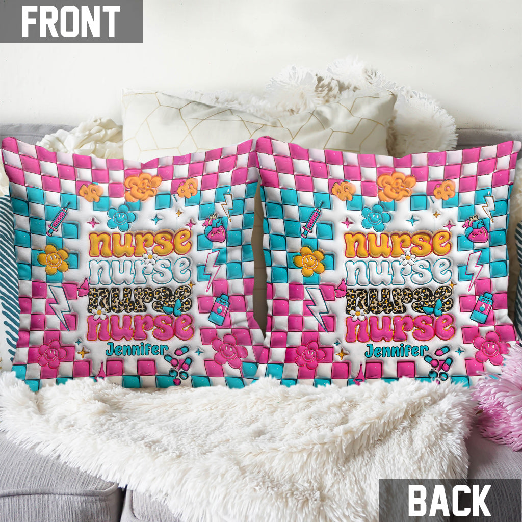 Nurse Life - Personalized Nurse Throw Pillow