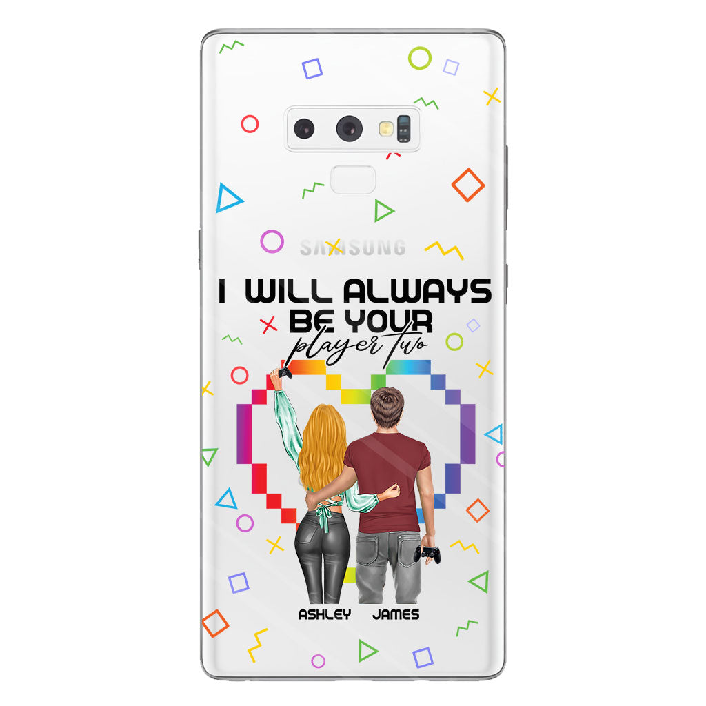 I Will Always Be Your Player Two - Personalized Video Game Clear Phone Case