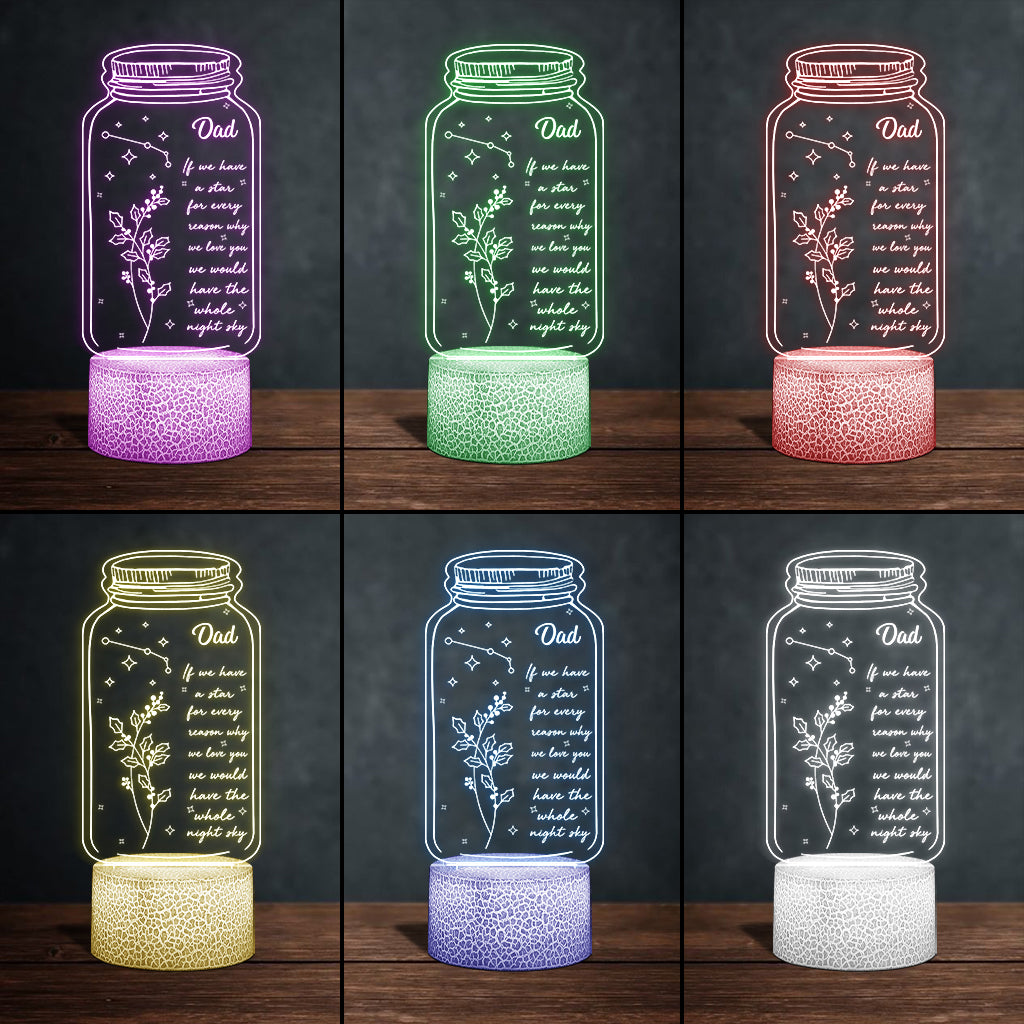 If I Had A Star Birth Flower Zodiac Sign - Gift for mom, grandma, daughter, wife, girlfriend, dad, grandpa, boyfriend, husband - Personalized Shaped Plaque Light Base