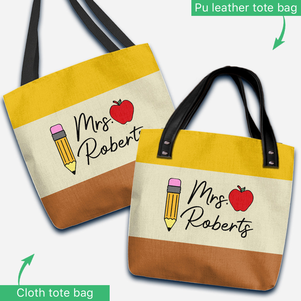 A Great Teacher - Personalized Teacher Tote Bag