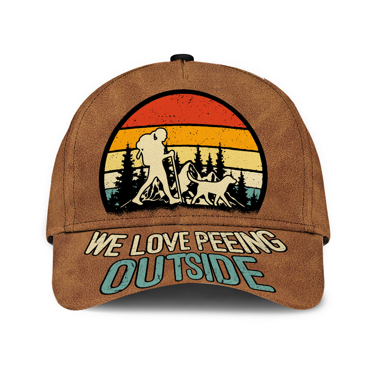 J'adore faire pipi dehors - Casquette de randonnée classique personnalisée