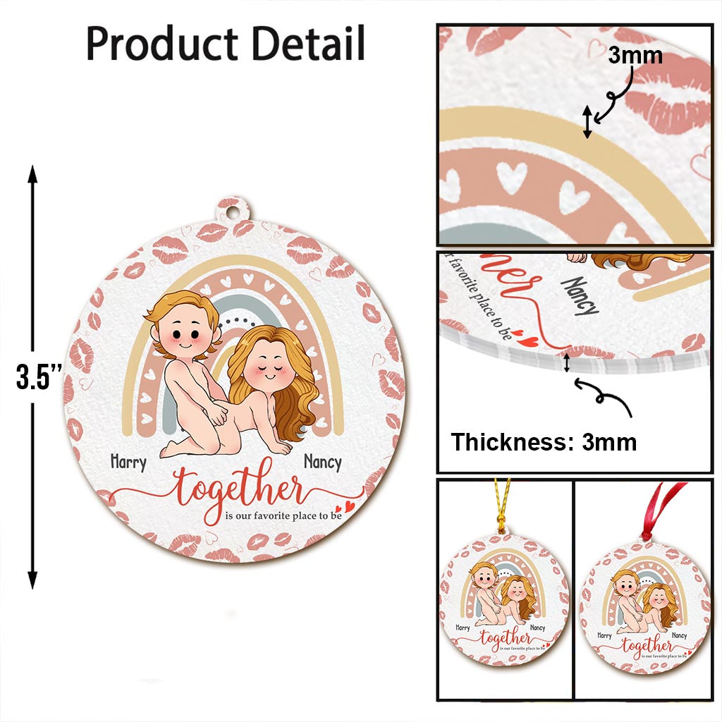Together Is Our Favorite Place To Be - Personalized Couple Ornament