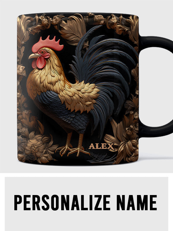 Rooster - Personalized Chicken Mug