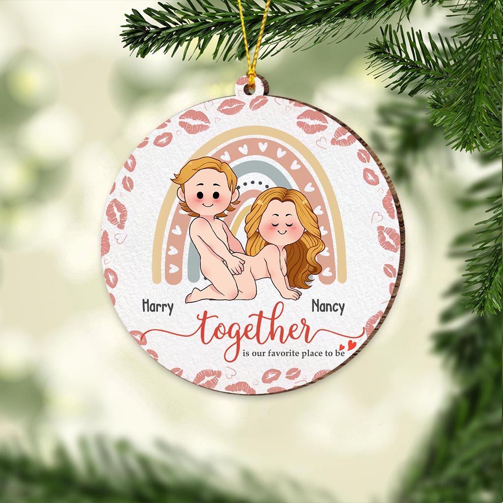Together Is Our Favorite Place To Be - Personalized Couple Ornament
