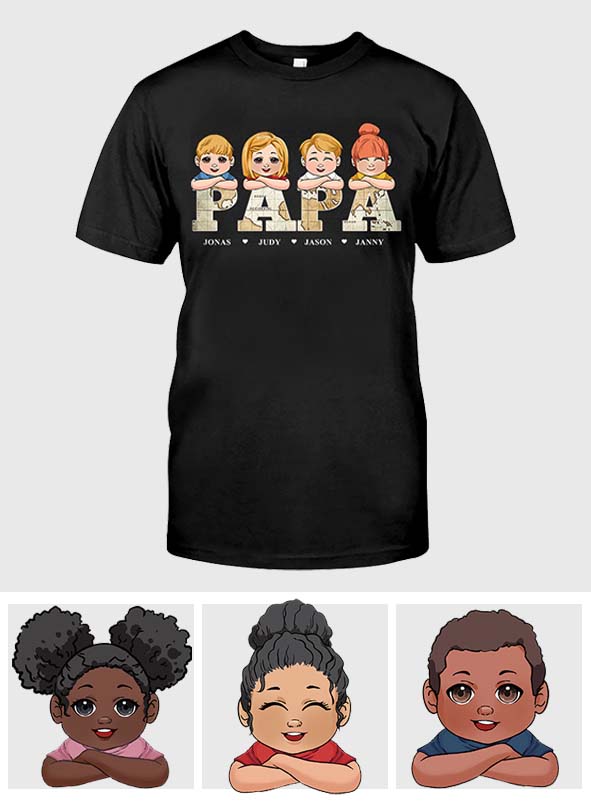 Vintage Map Title - Personalized Father T-shirt & Hoodie