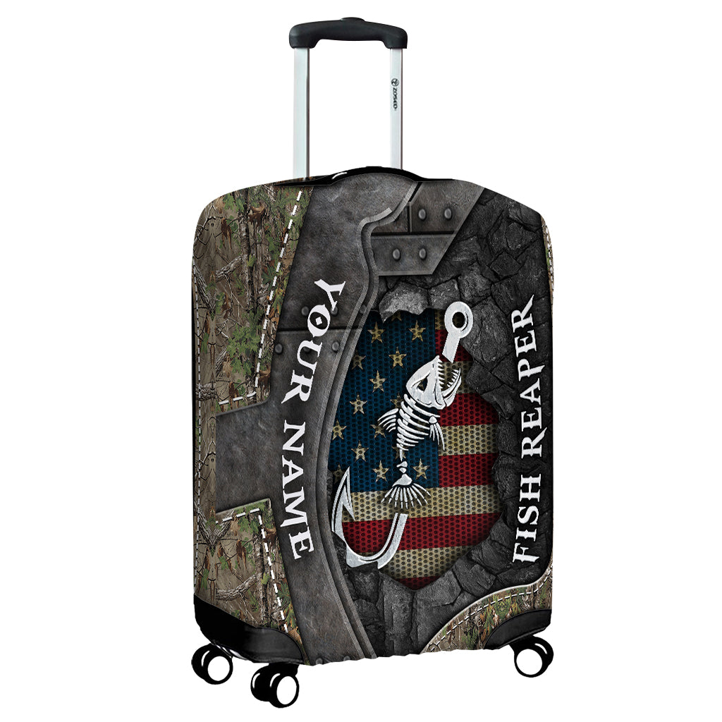 Fish Reaper - Personalized Fishing Luggage Cover