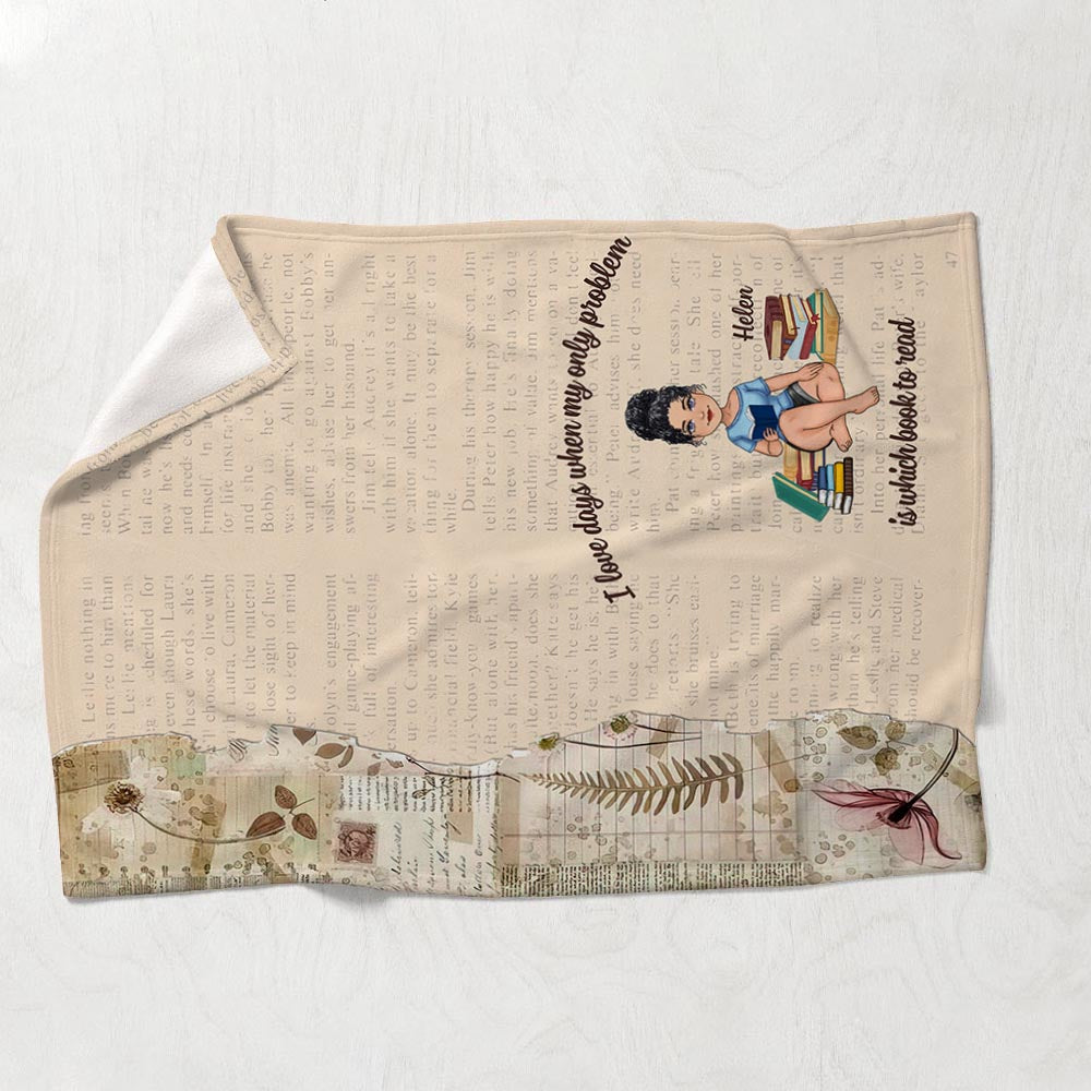 This Is My Reading Blanket - Book gift for mom, daughter, girlfriend, wife - Personalized Blanket
