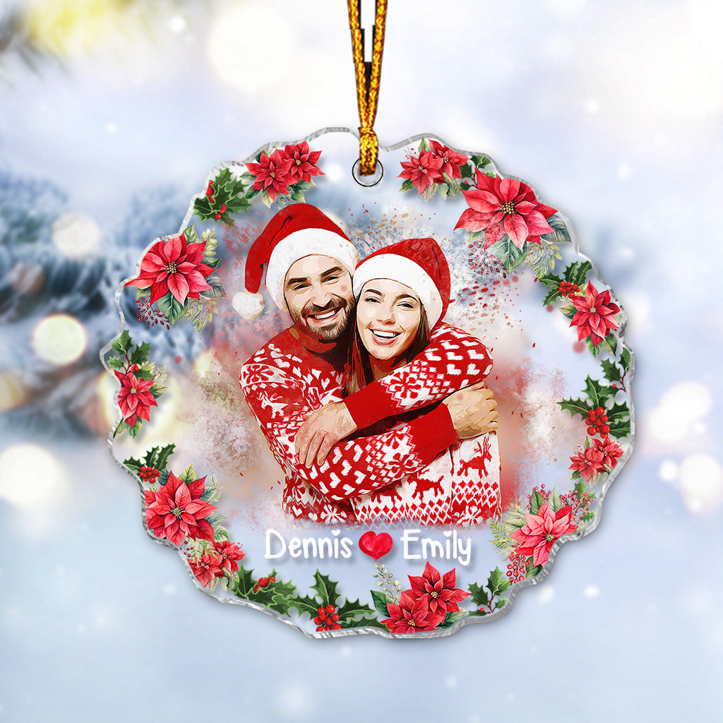 Personalized Watercolor Portraits - Personalized Couple Ornament