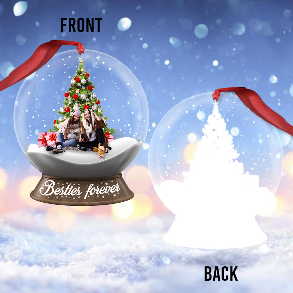Besties Forever - Personalized Bestie Transparent Ornament