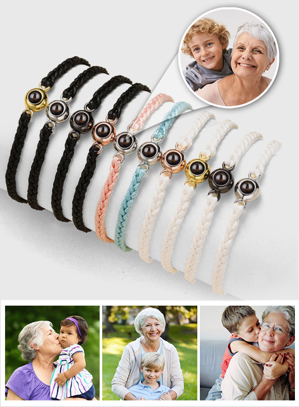 Bracelet de projection personnalisé « Chéri(e) » pour petit-fils