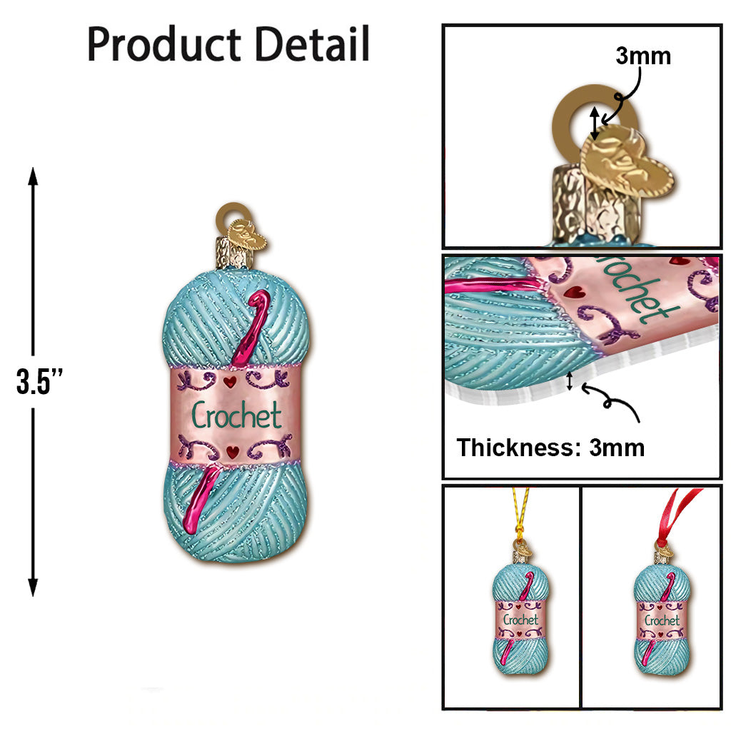 Love Crochet - Personalized Crocheting Ornament