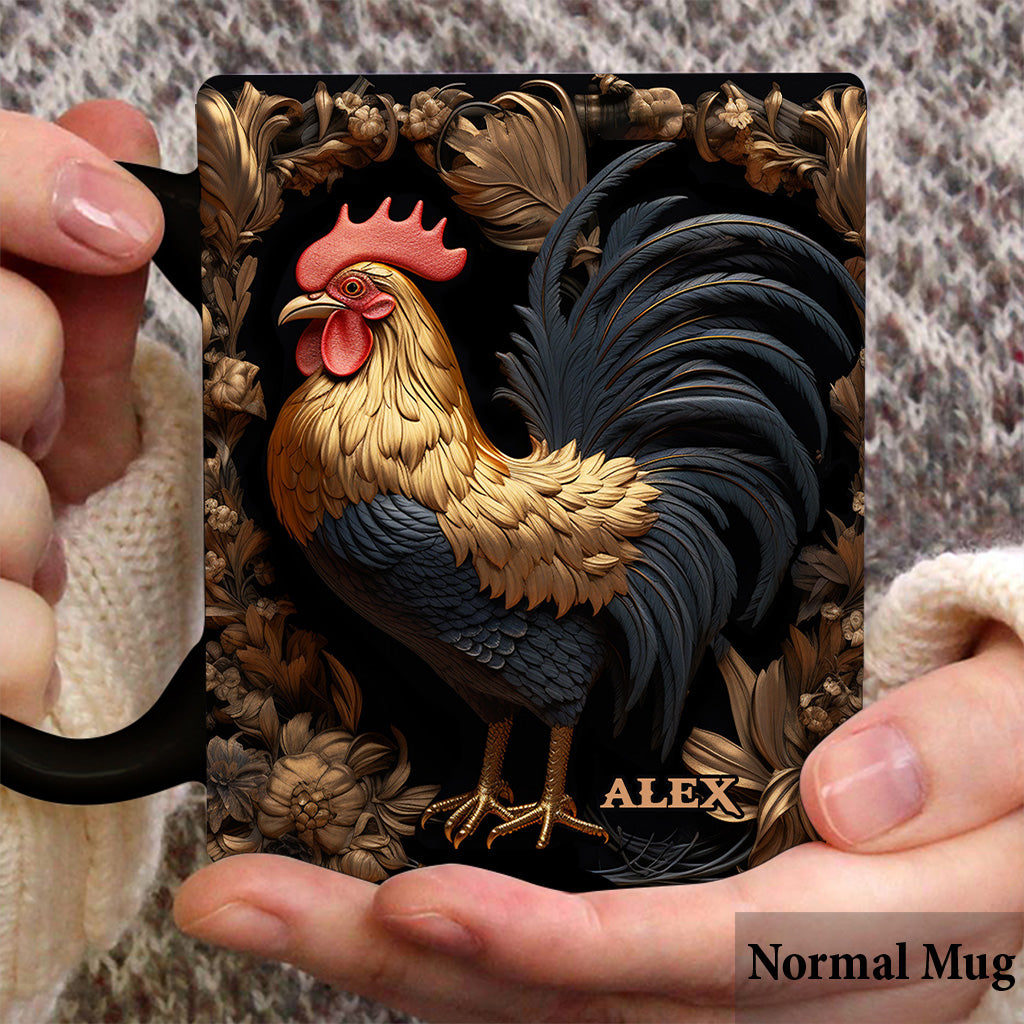 Rooster - Personalized Chicken Mug
