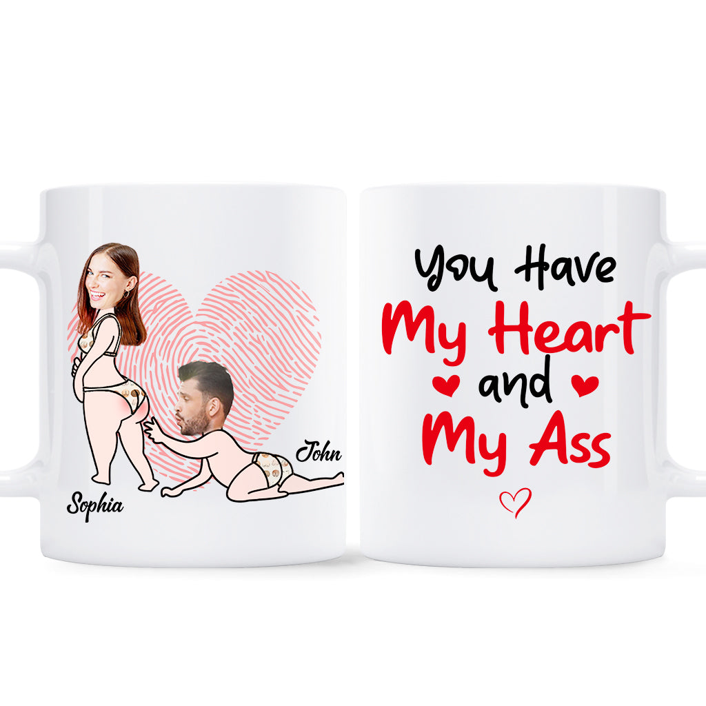 You Have My Heart - Personalized Couple Mug