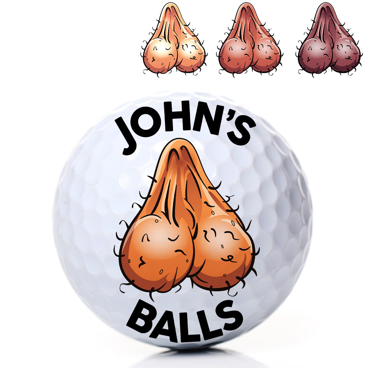 The Balls - Golf gift for dad, him, grandpa, husband - Personalized Golf Ball