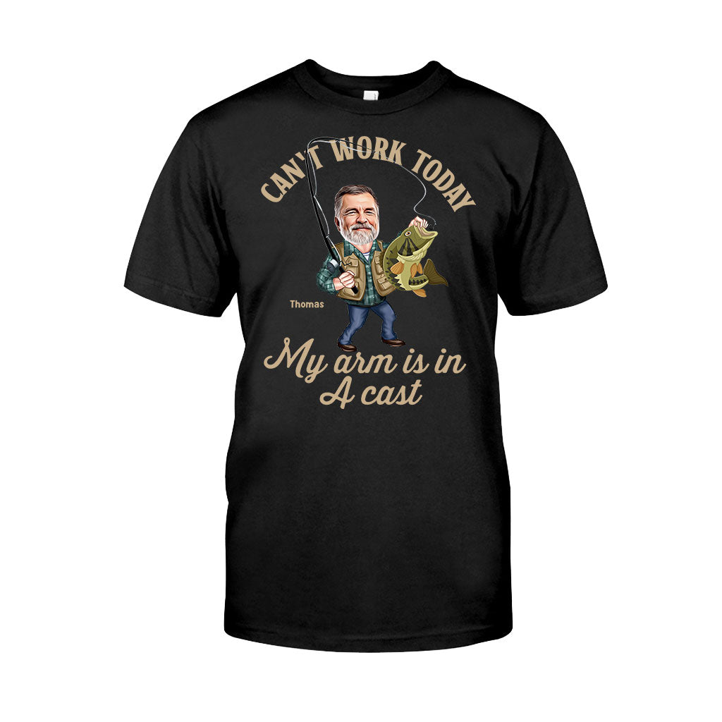 Photo Inserted Funny Fishing - Personalized Fishing T-shirt & Hoodie