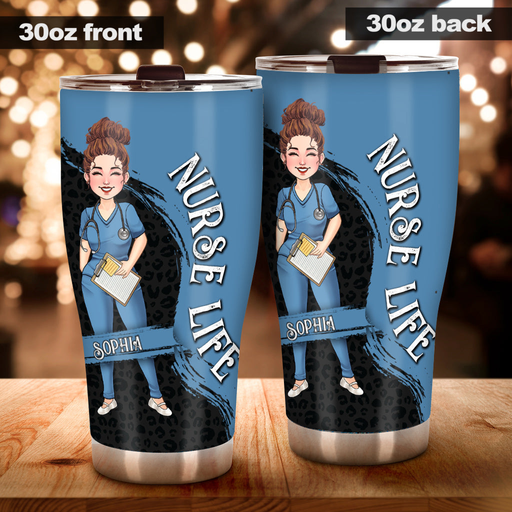 The Nurse Life - Nurse gift for mom, her, wife, girlfriend, friend - Personalized Tumbler