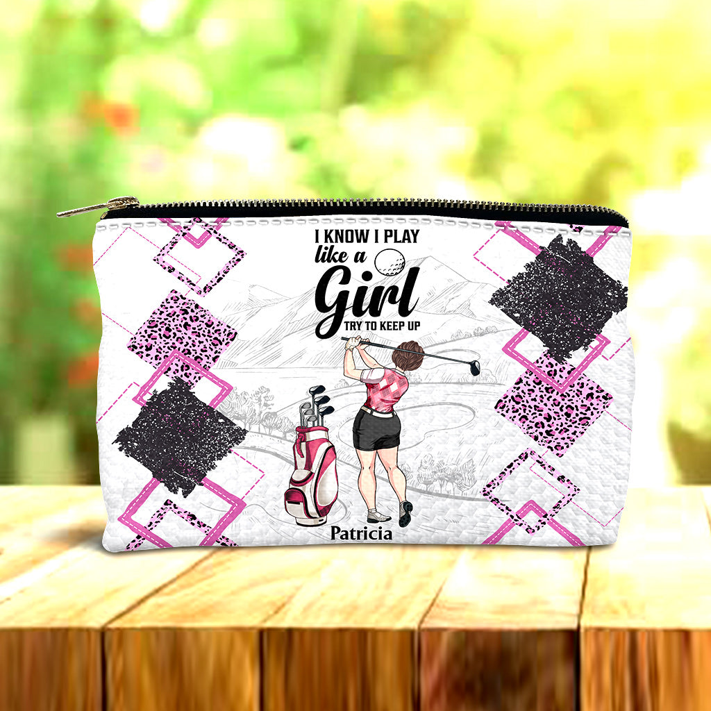 Golf Instruction - Golf gift for her, girlfriend, wife, daughter - Personalized Pouch