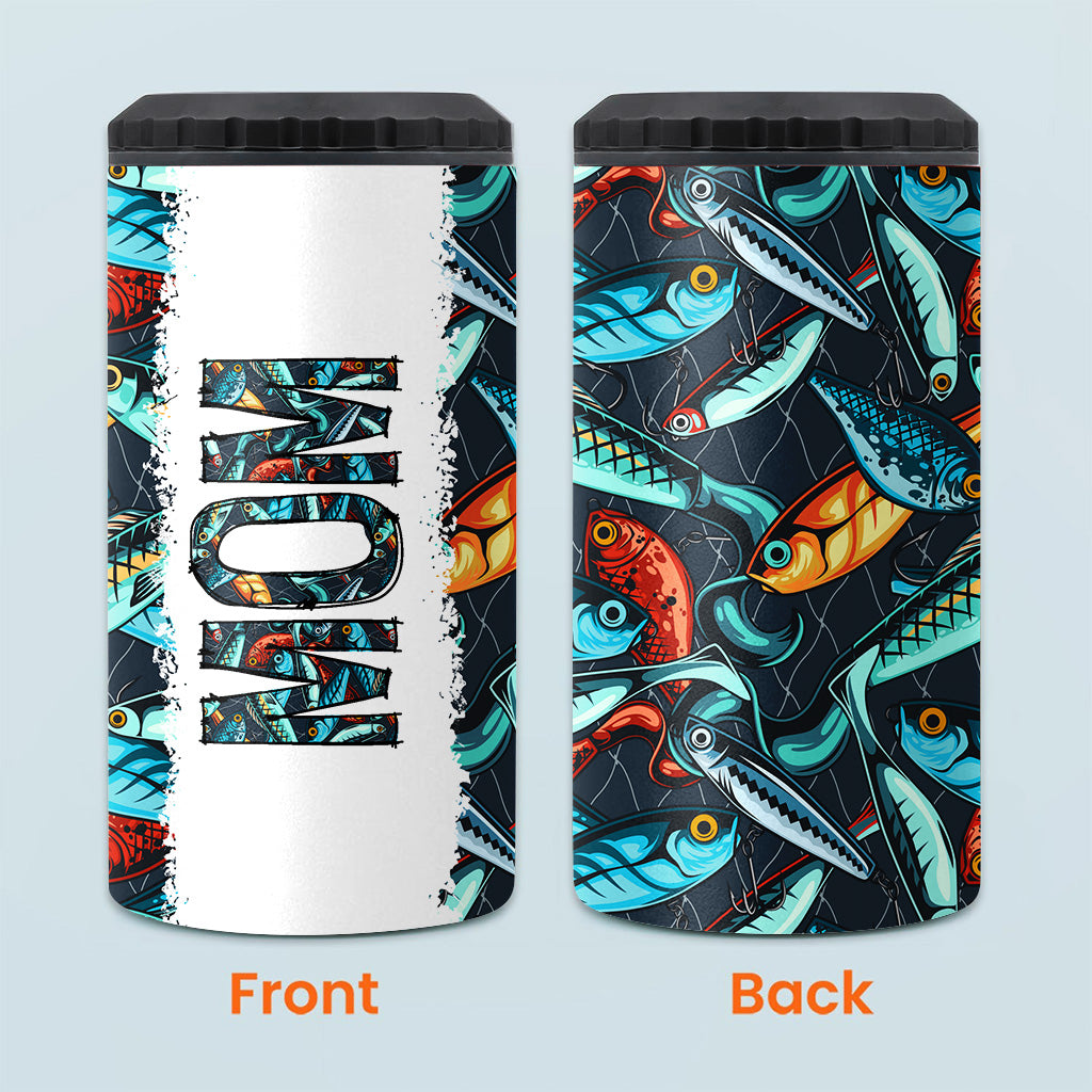 Reel Cool Dad - Fishing gift for dad, grandpa, him, husband - Personalized Can Cooler