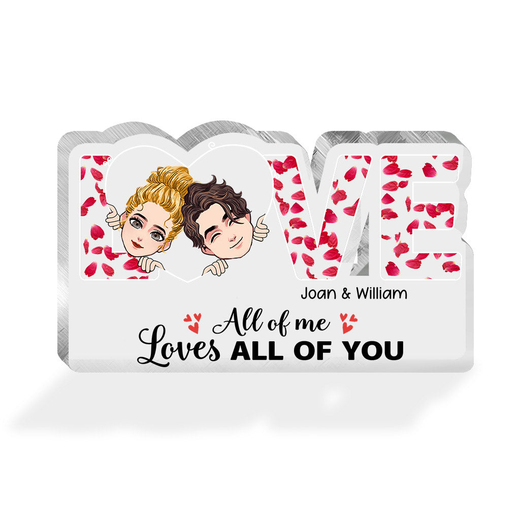 This Is Us - Couple gift for husband, wife, boyfriend, girlfriend, dog lover - Personalized Custom Shaped Acrylic Plaque