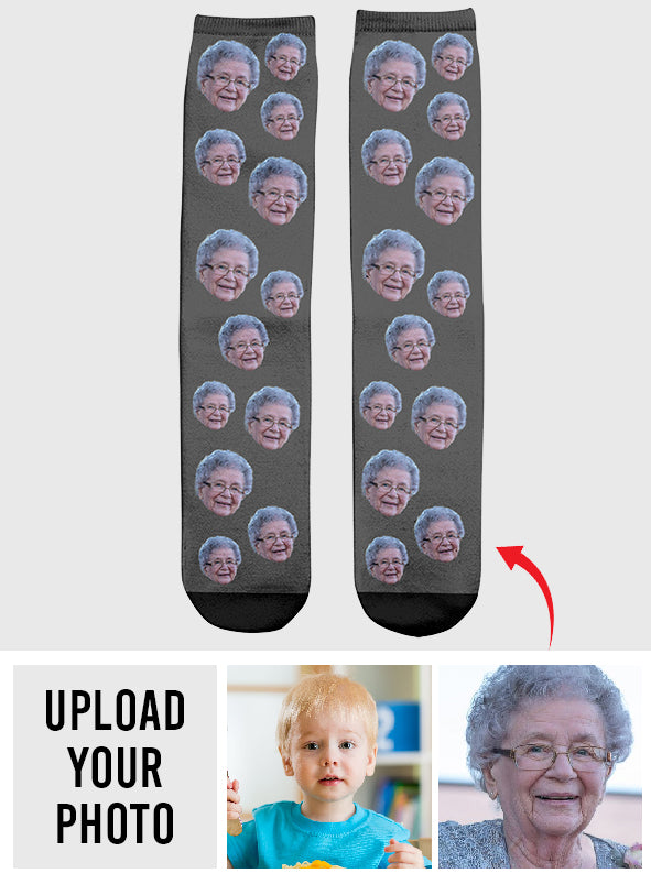 Chaussettes personnalisées pour grand-mère