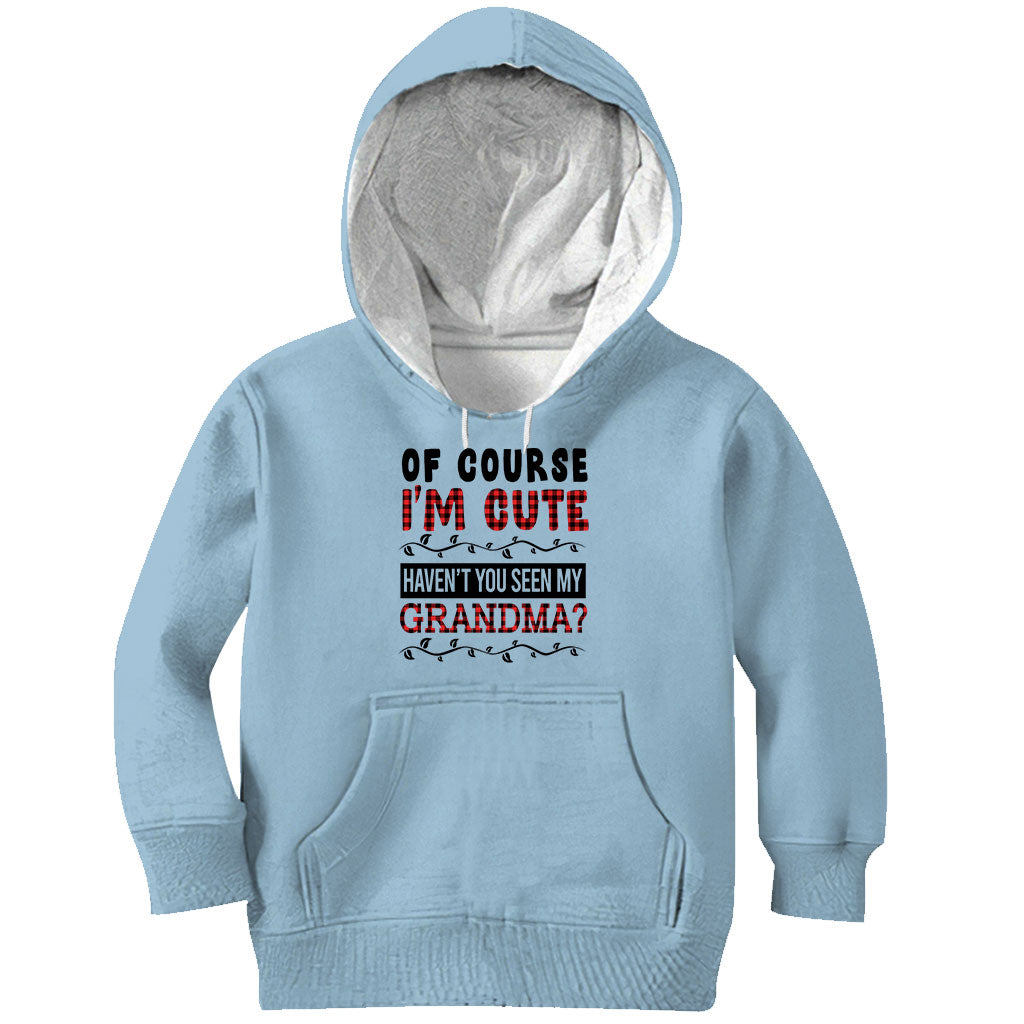 Of Course I'm Cute - Personalized Grandpa T-shirt And Hoodie