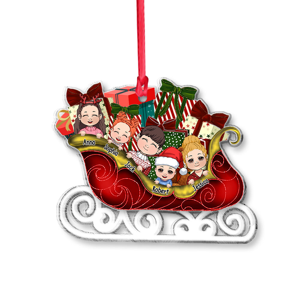 Our Grandkids - Personalized Grandma Transparent Ornament