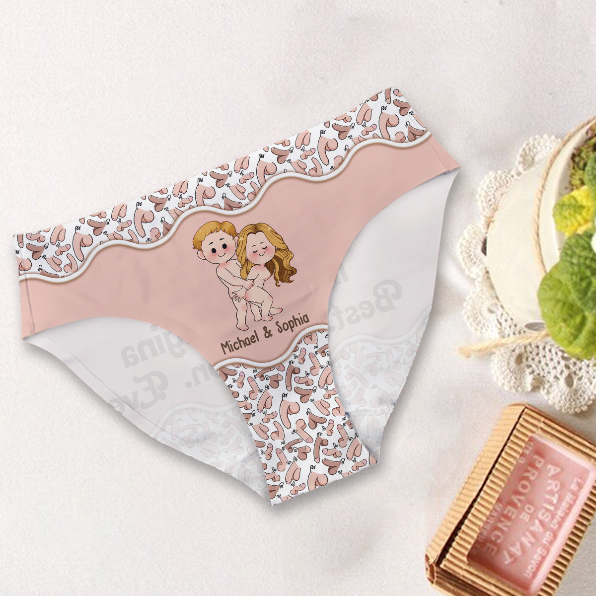 Best Decision Ever - Personalized Couple Women Briefs