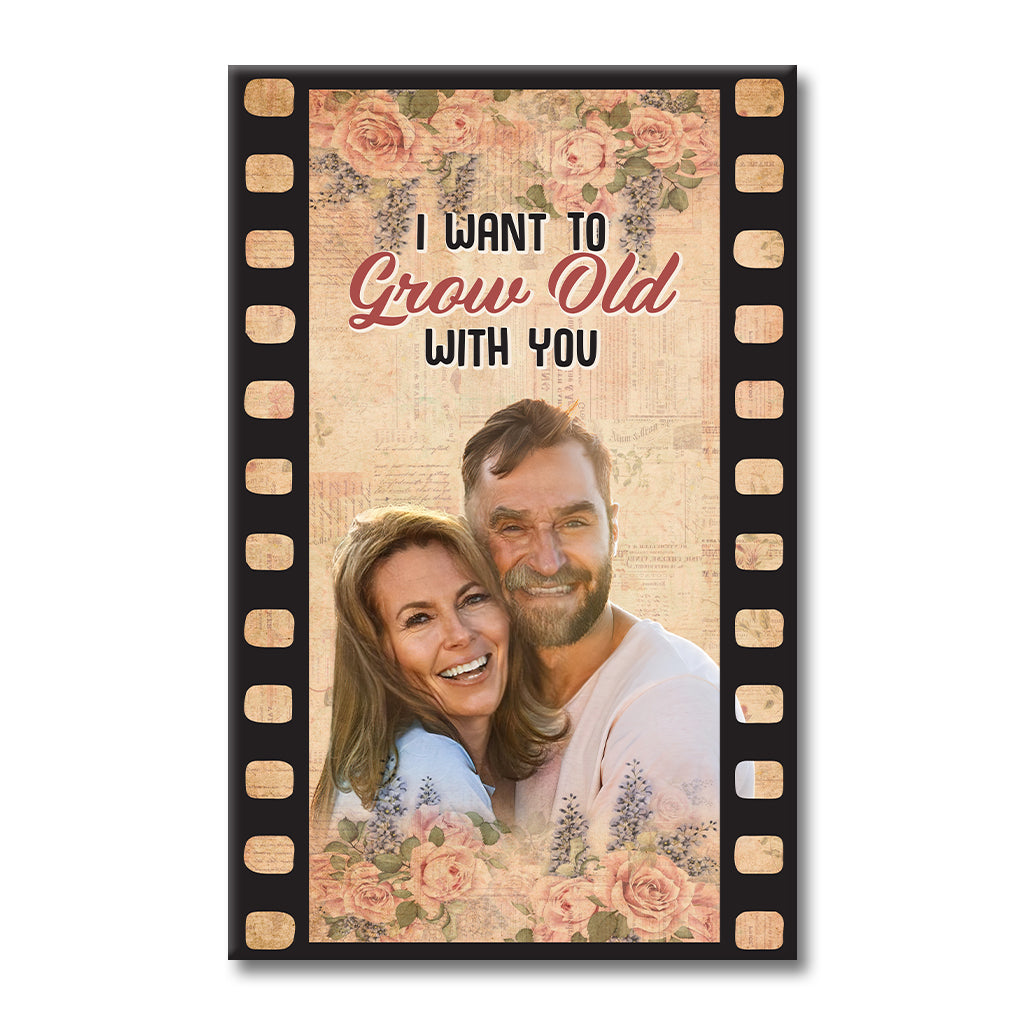 Ich möchte mit dir alt werden – Personalisierte Leinwand und Poster für Paare