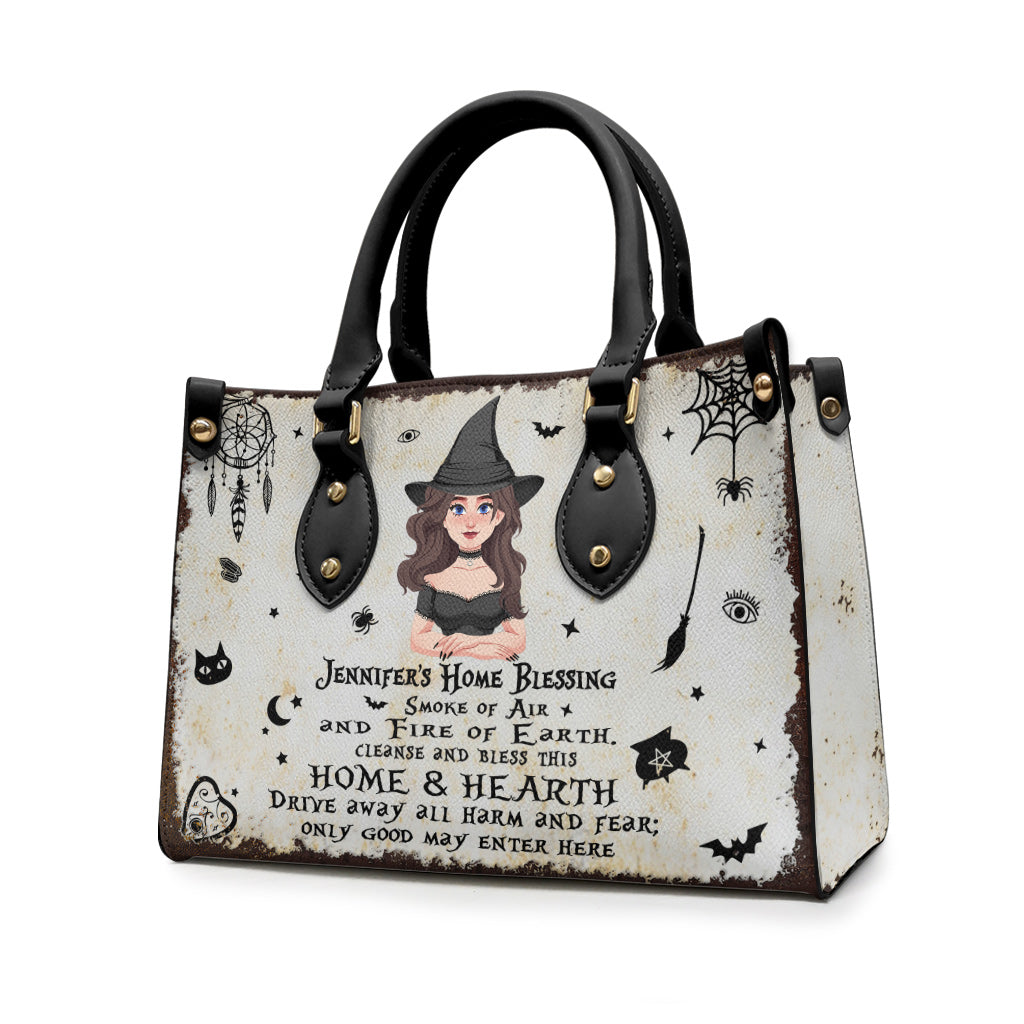 Home Blessing - Personalized Witch Leather Handbag