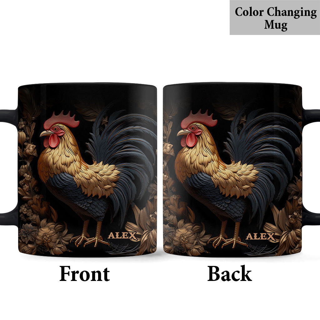 Rooster - Personalized Chicken Mug