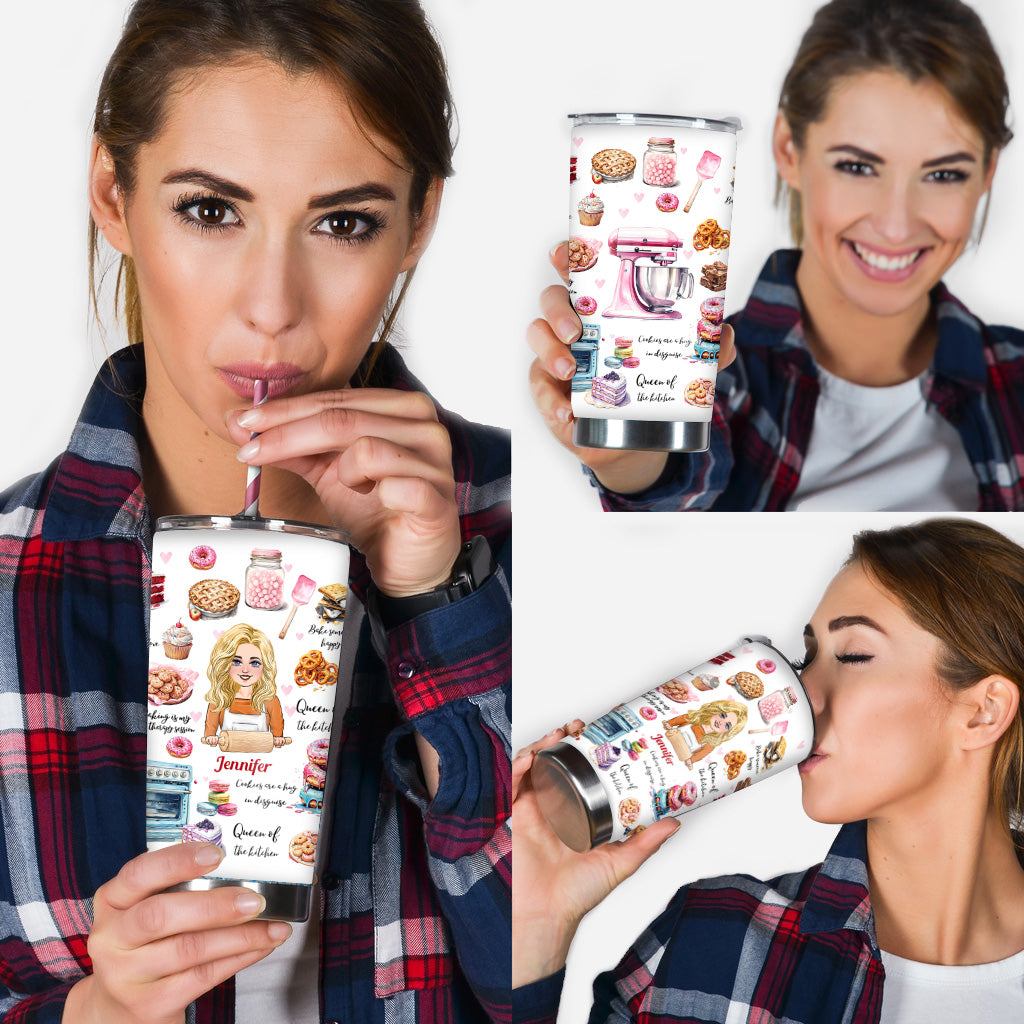 Queen Of The Kitchen - Personalized Baking Tumbler