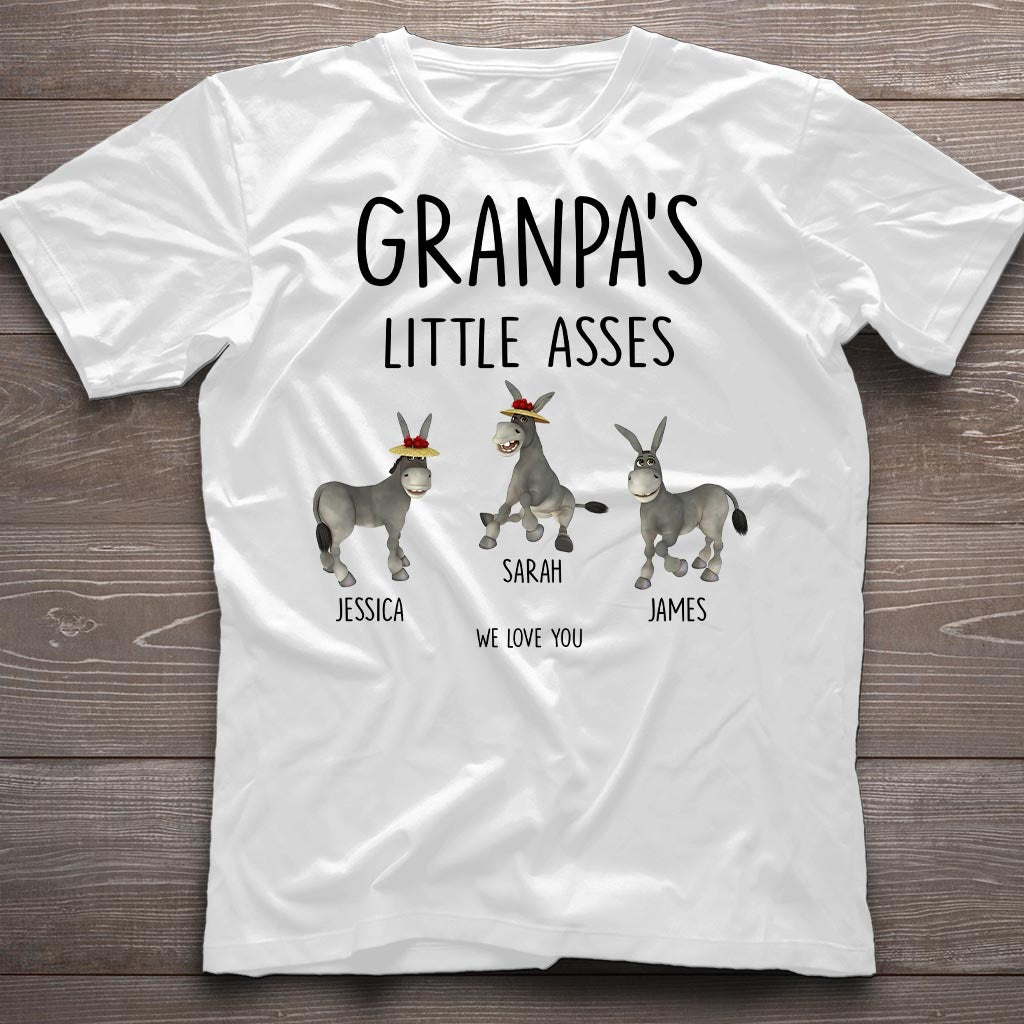 Little Asses - Gift for dad, grandpa, mom, uncle, aunt, grandma - Personalized T-shirt And Hoodie