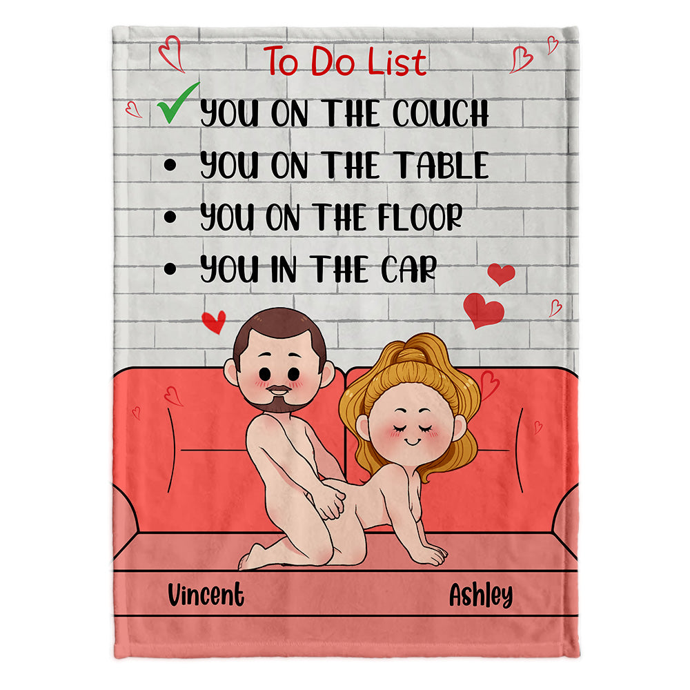 To Do List - Personalized Couple Blanket