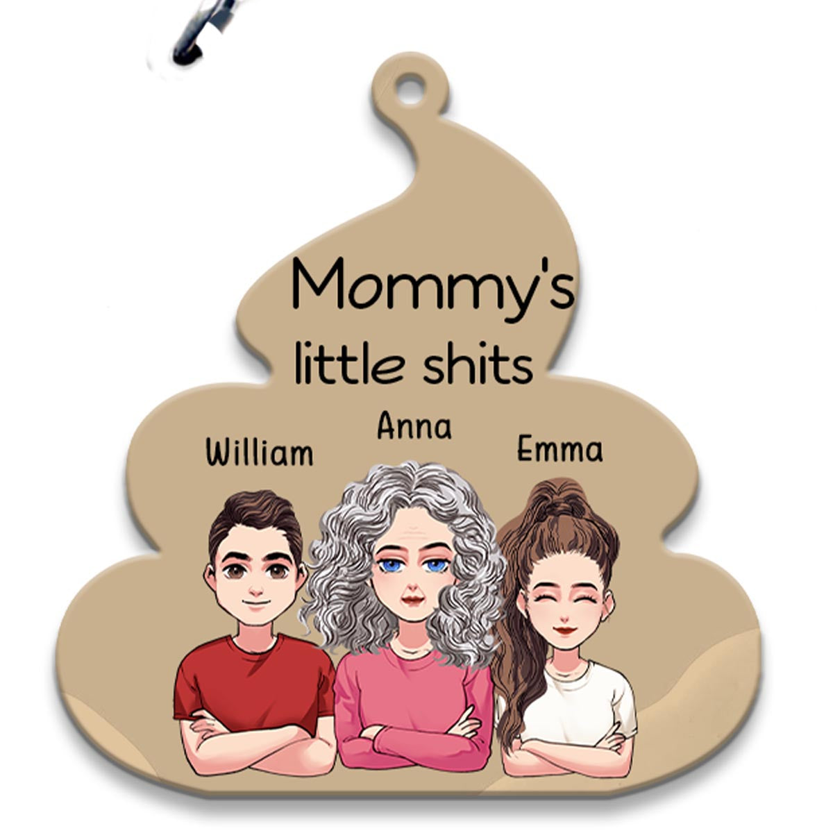 Little Cuties - Gift for dad, grandpa, mom, uncle, aunt, grandma - Personalized Keychain