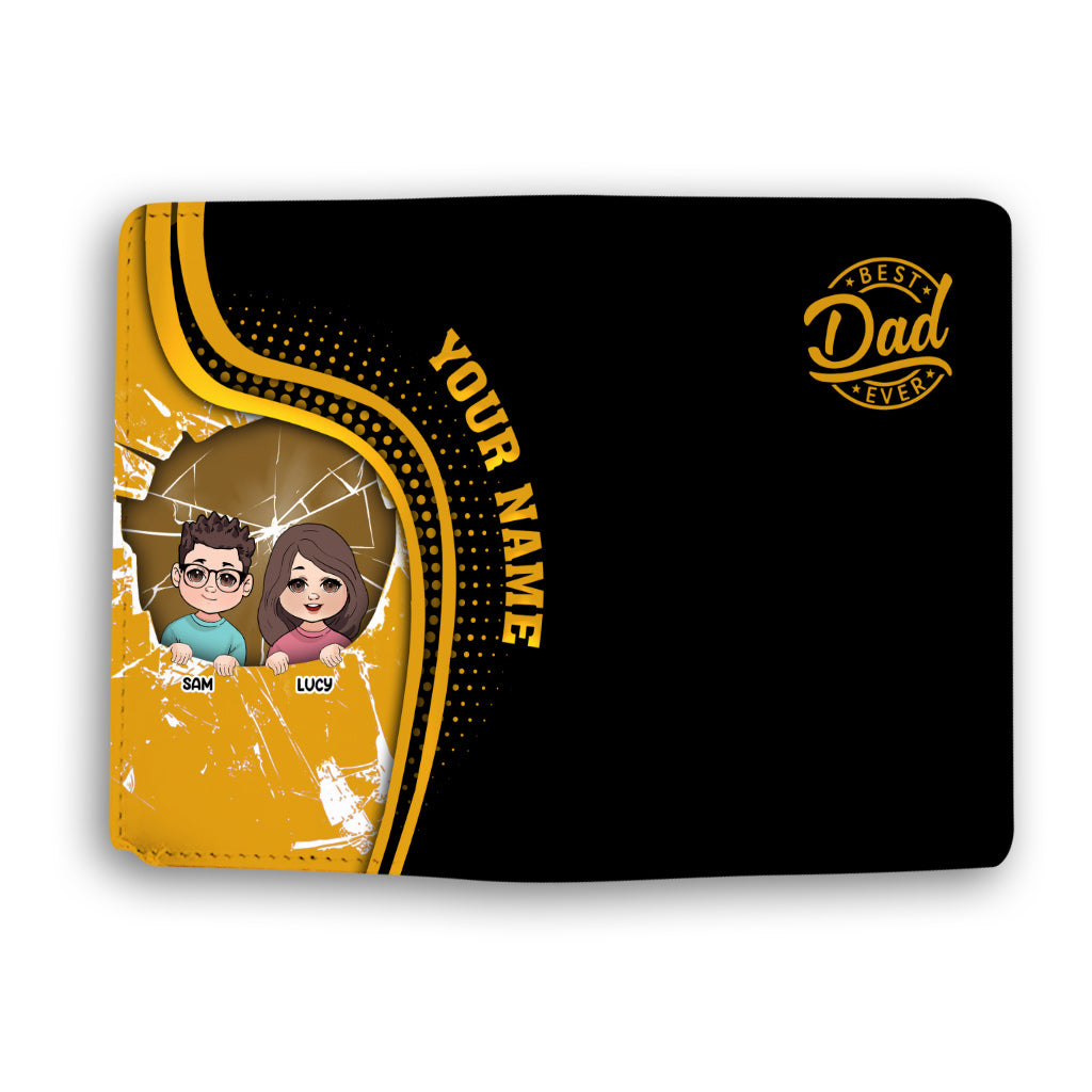 Best Dad Ever - Personalized Father Passport Holder