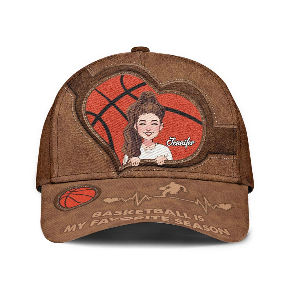 Le basket, c'est ma saison préférée ! - Casquette de basket classique personnalisée