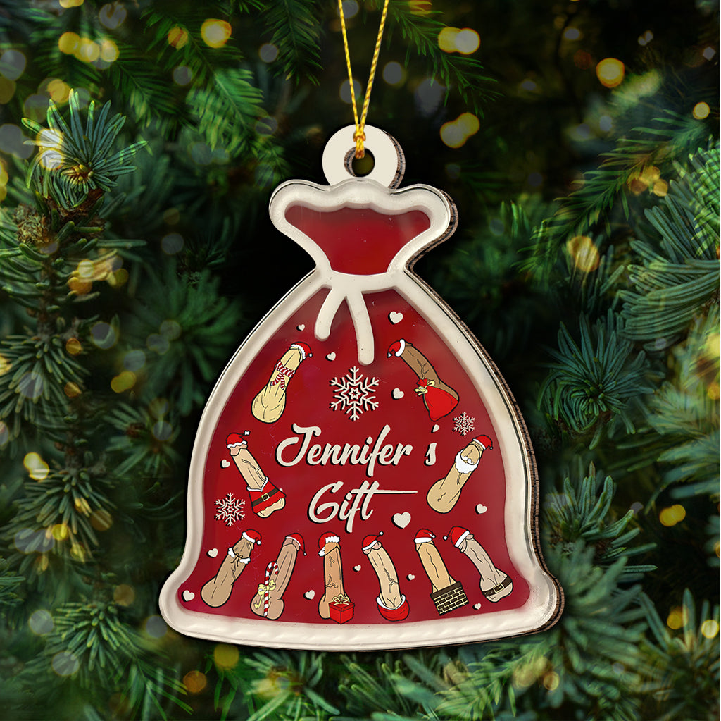 Santa Sack - Personalized Couple Ornament