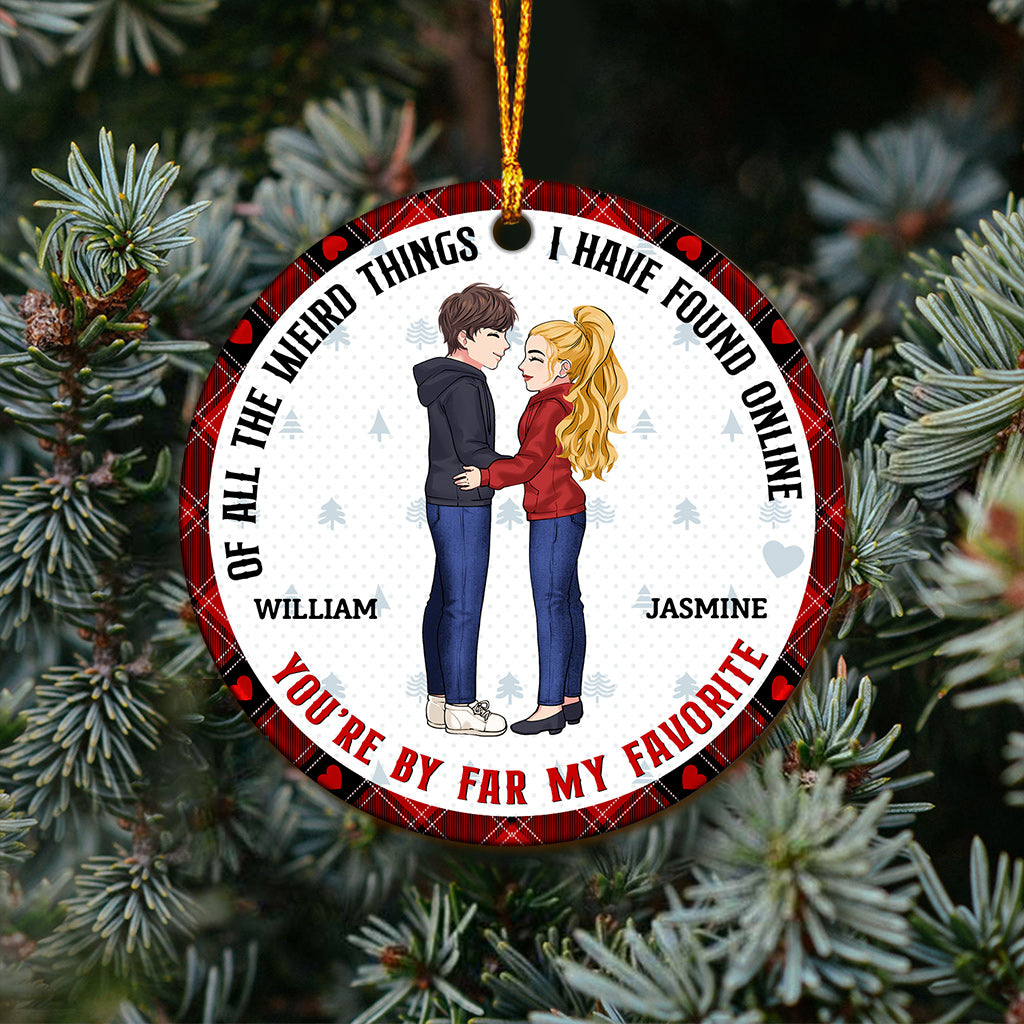 You Are My Favorite - Personalized Couple Ornament