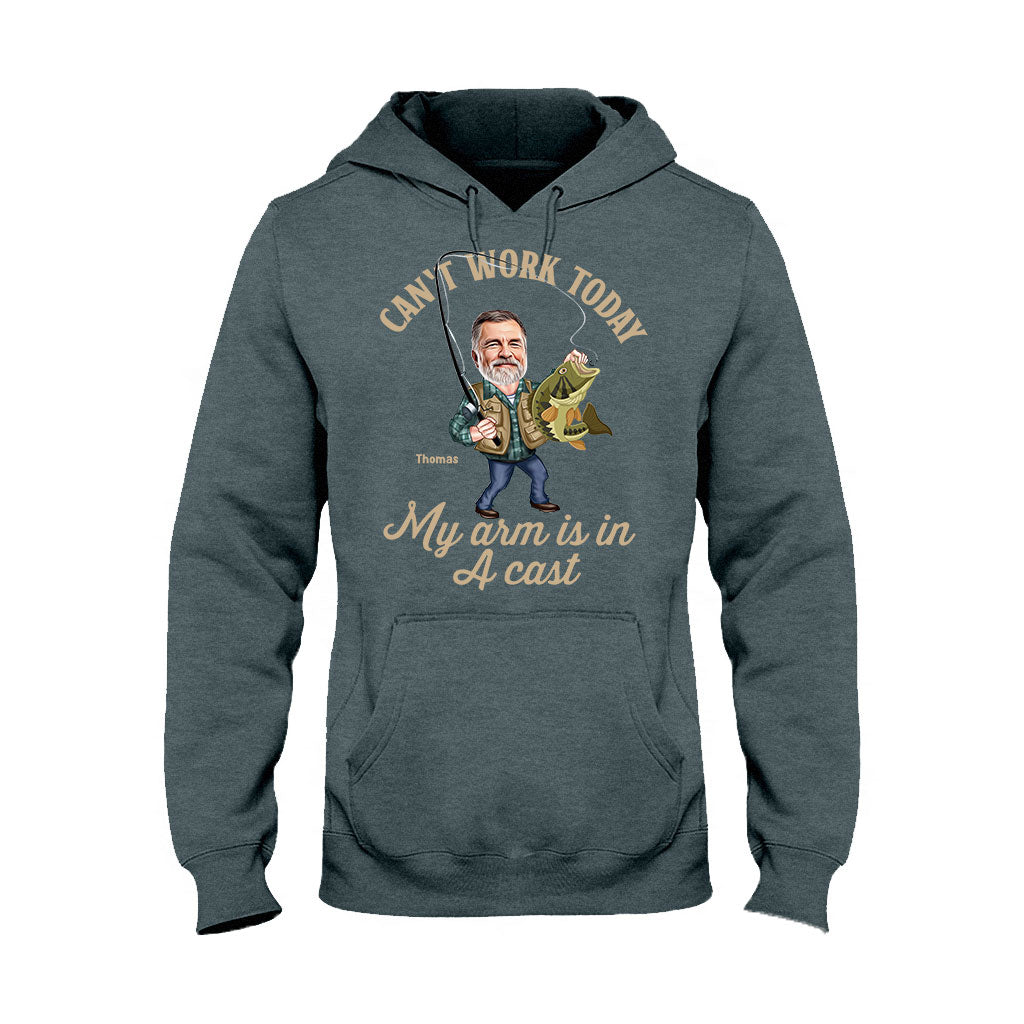 Photo Inserted Funny Fishing - Personalized Fishing T-shirt & Hoodie