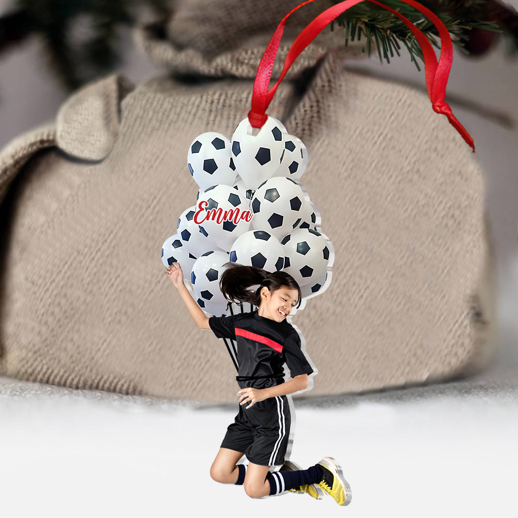 Happy Football Player - Personalized Football Ornament
