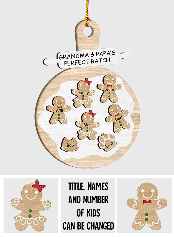 Perfekte Lieferung – Geschenk für Opa – Personalisierter zweilagiger Weihnachtsschmuck