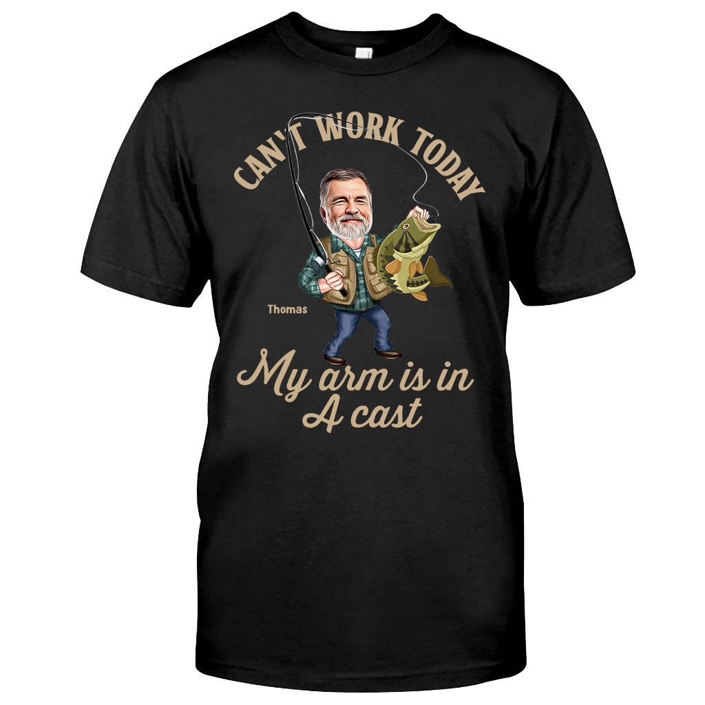 Photo Inserted Funny Fishing - Personalized Fishing T-shirt & Hoodie